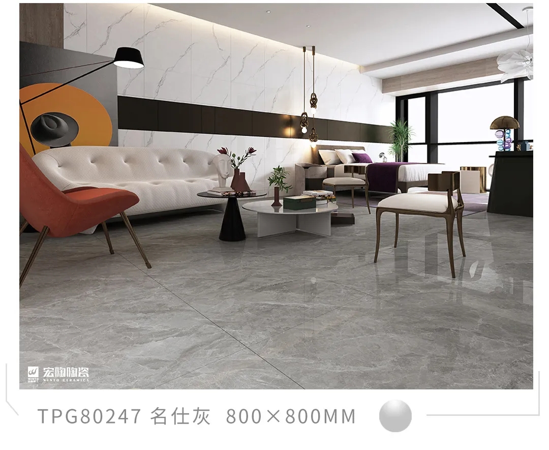 ag亚娱集团TPG80247瓷砖地砖600x1200MM名仕灰效果图
